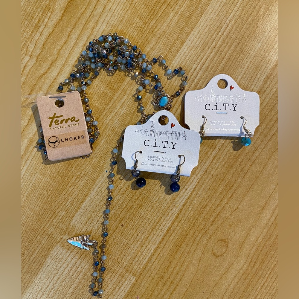 Necklace and Earrings